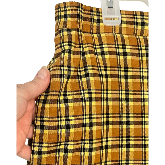 Urban Outfitters Sz M Colette Pull-On Pants 31"In Straight Leg Plaid Preppy Geek - Picture 4 of 9